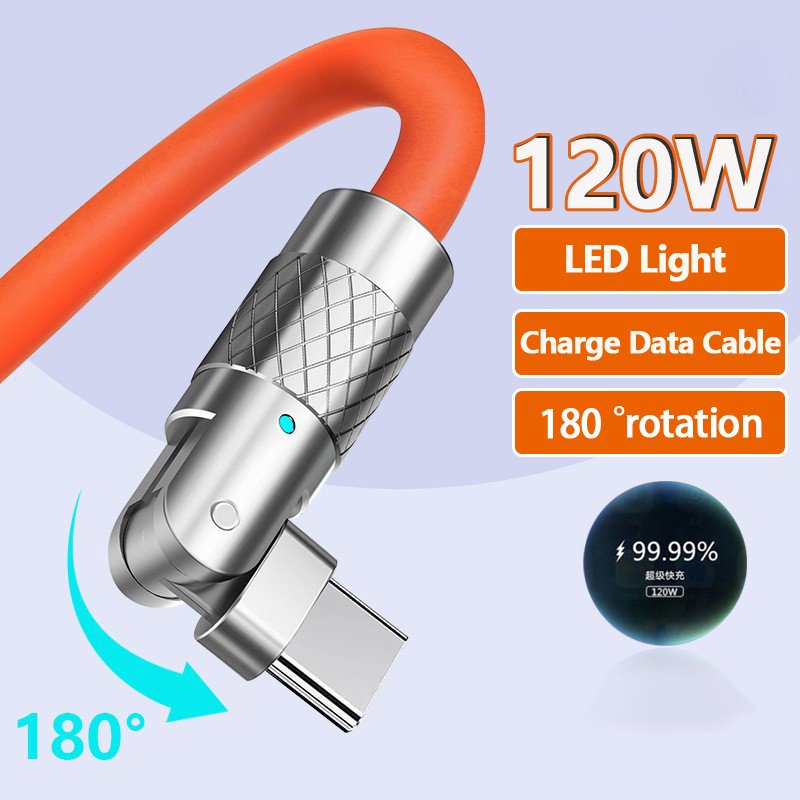 Rotating Fast Charge Cable