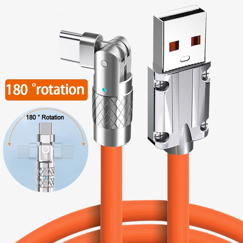 Rotating Fast Charge Cable