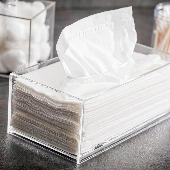 Clear Tek Acrylic Tissue Box