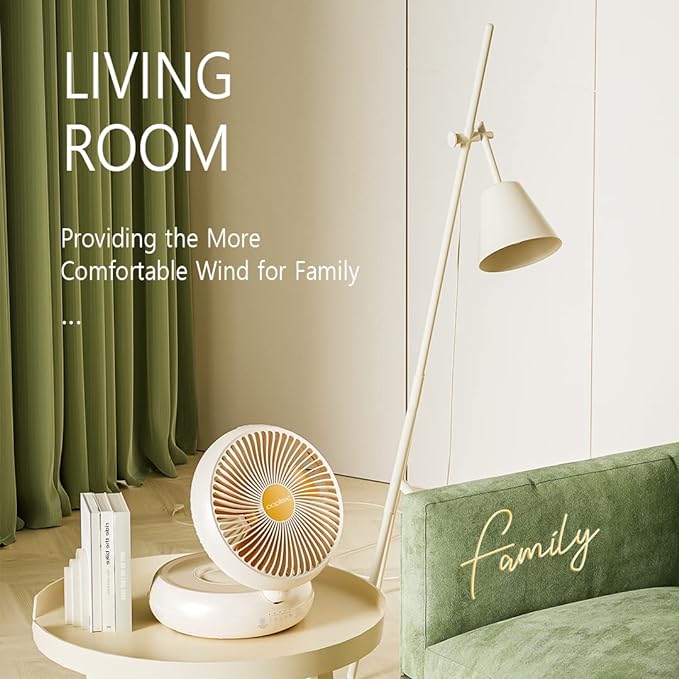 Rechargeable Folding Wall Fan, USB Fast Charging