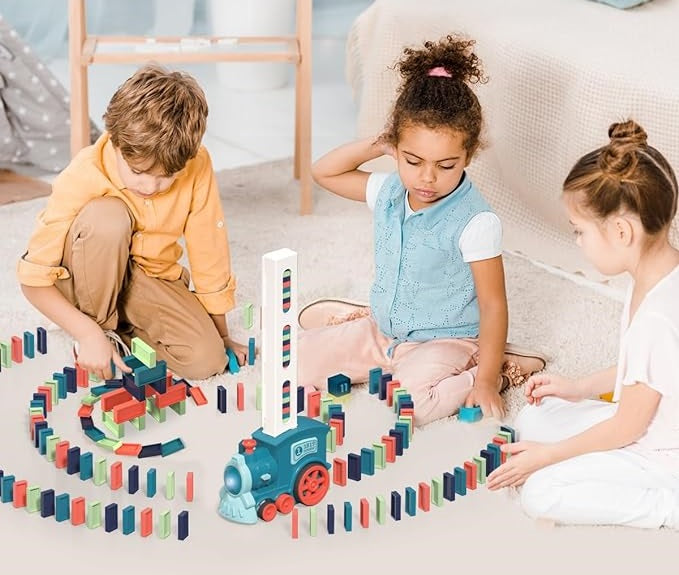 Kids Automatic Laying Domino Train