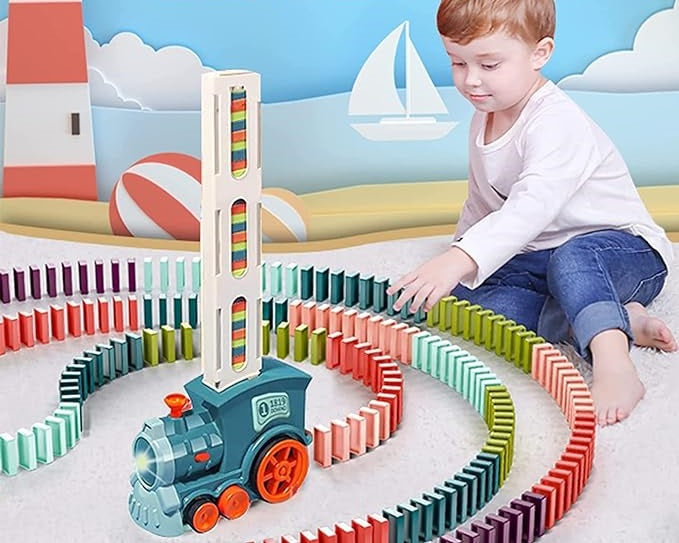 Kids Automatic Laying Domino Train