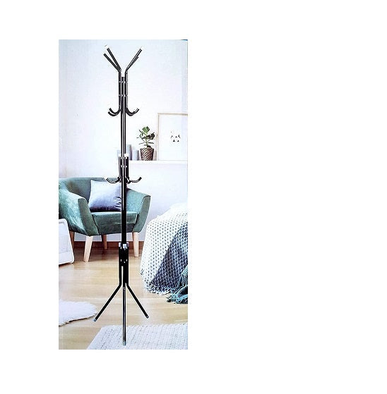 12 Hook Coat Racks Stand Black | Coat hanger stand