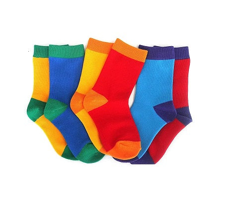 Multi Colored Socks for Kids (5 sets per pack)