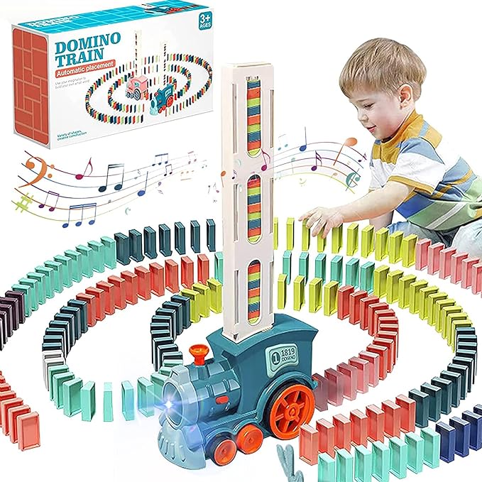 Kids Automatic Laying Domino Train