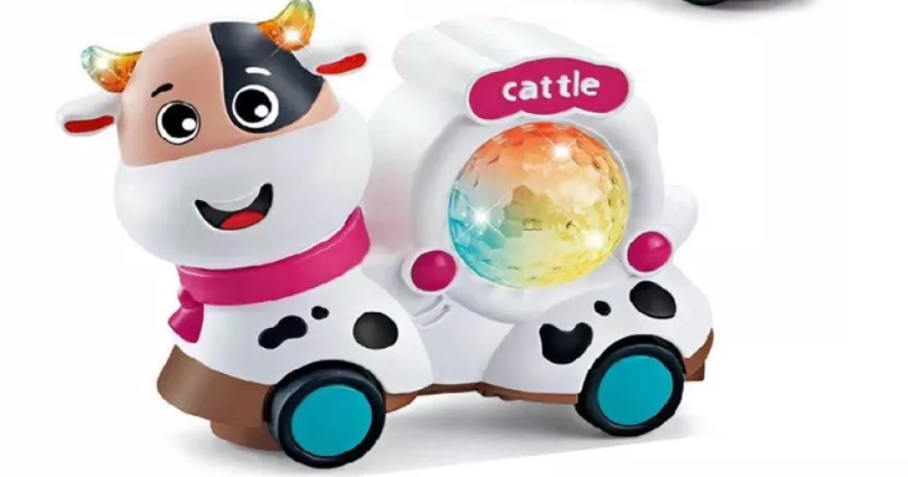 Electric Universal Cute Cattle Toy Sheep Music Colorful Light