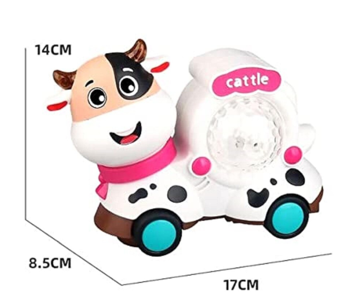 Electric Universal Cute Cattle Toy Sheep Music Colorful Light