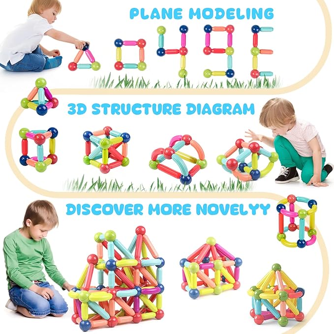 Magnetic Blocks (56 Pcs)