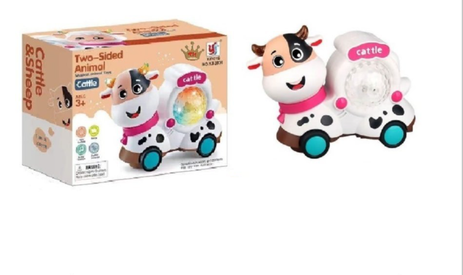 Electric Universal Cute Cattle Toy Sheep Music Colorful Light